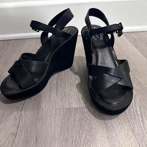 Kork-Ease wedge platform shoe